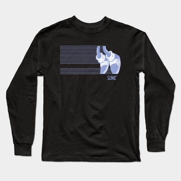 Sonic Moonwalker Long Sleeve T-Shirt by rodmarck